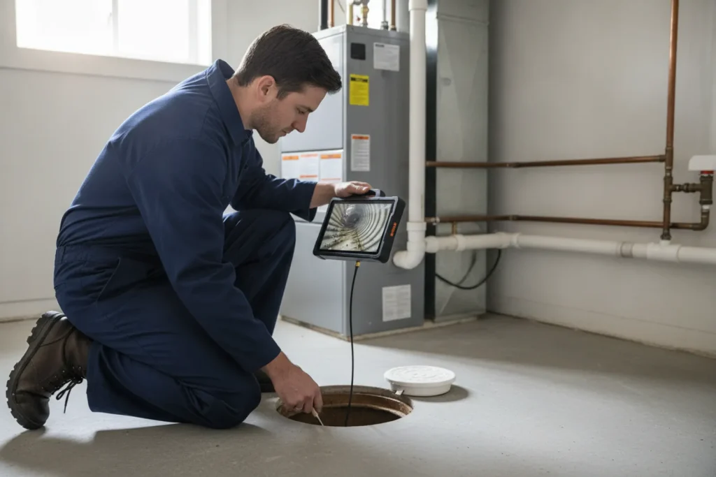 Sewer Camera Inspection by Desert Peak Plumbing in Phoenix, AZ